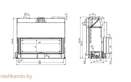 Austroflamm 120x45 S 2.0 Каминная топка