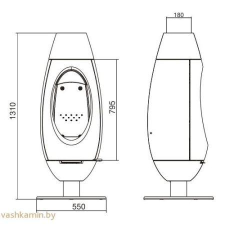 Печь-камин Ove Invicta