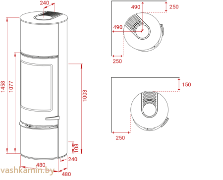 Печь-камин Lotus Prestige