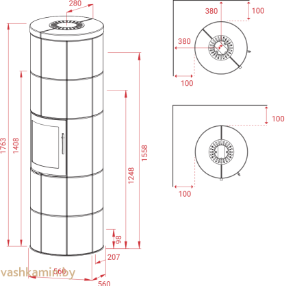 Lotus M4 песчаник Печь-камин