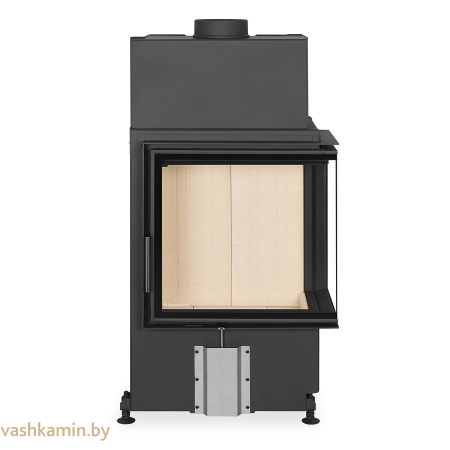IMPRESSION R/L 2G S 58.60.34.21-угловая каминная топка с белым шамотом