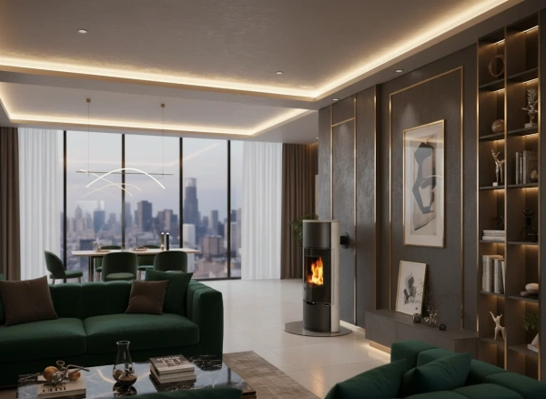 Печь-камин Ember E11 FG Serpentino