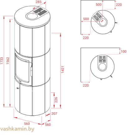 Печь-камин Lotus Maestro 1 стеатит