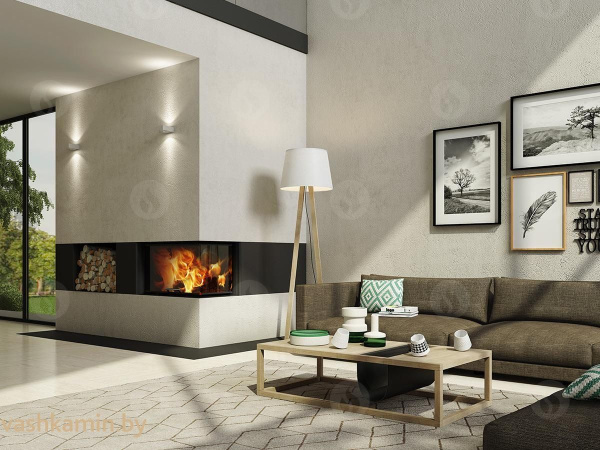 Romotop HEAT R/L 2G L 65.51.40.01 Угловая топка с цельногнутым стеклом