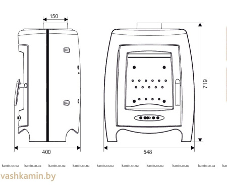 Печь камин La Borne-2 Invicta