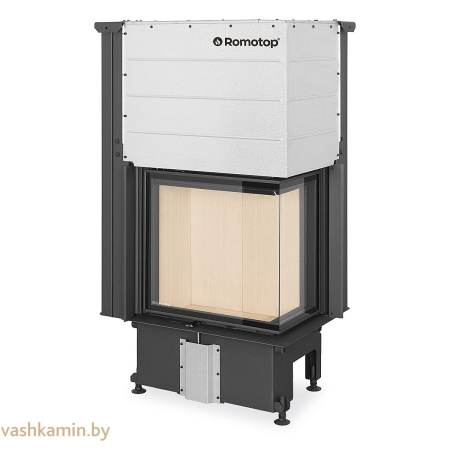 IMPRESSION R/L 2G L 71.60.34.21-угловая каминная топка с белым шамотом