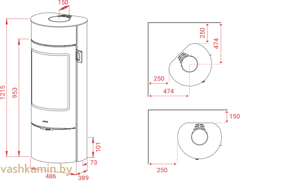 Печь-камин Lotus Prestige Magic 40