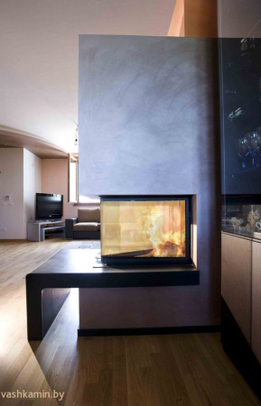 Austroflamm 48x72x51 S3 2.0 Трёхсторонняя каминная топка