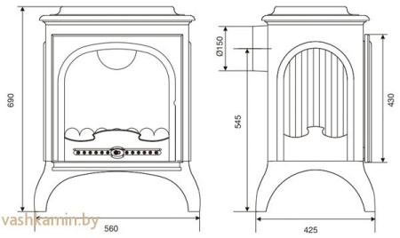 Печь камин Seville  Invicta