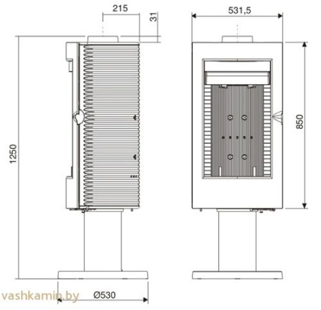 Печь камин Pharos Invicta