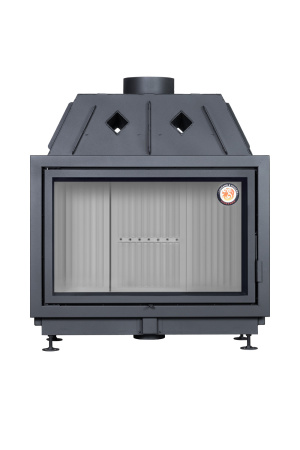 Топка АЛЬФА 1000 белый/черный шамот(подовая)