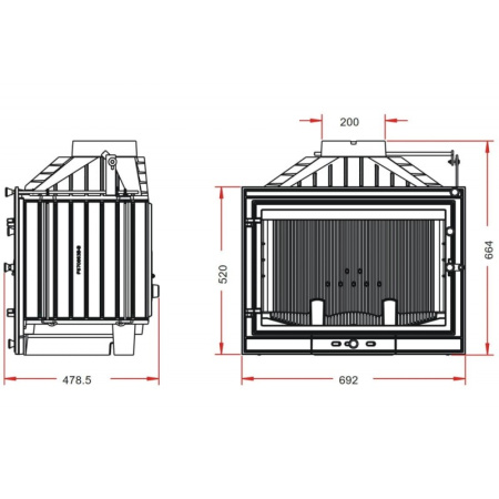 Каминная топка 700 Primo