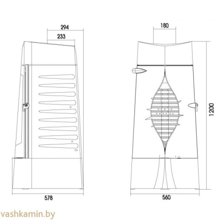 Печь-камин Presage Invicta