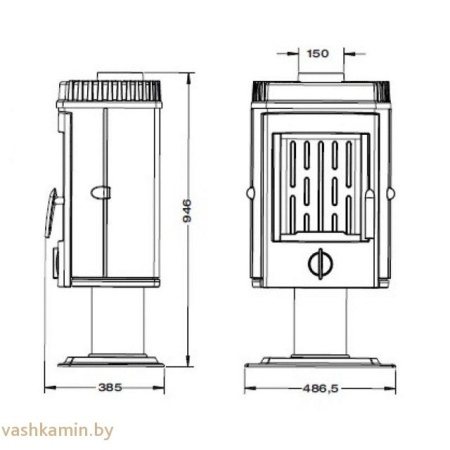 Печь камин Mesnil Invicta