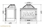 Каминная топка 700 Selenic стекло справа