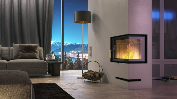 DEFRO HOME INTRA SM BL/BP SLIM Каминная топка