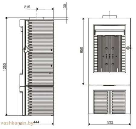Печь камин Argos Invicta