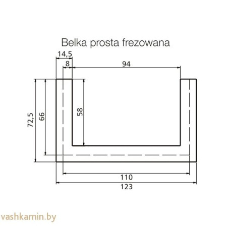 Брус деревянный к фронтальной / угловой облицовке