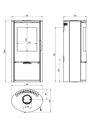 Печь-камин Ember E-14 Visočanski