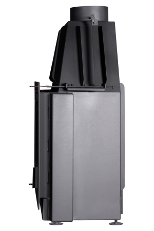 Топка АЛЬФА 800 белый/черный шамот