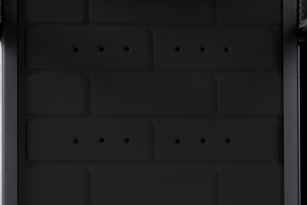 Топка ДЕЛЬТА 800B три стекла принтинг подовое горение черный шамот