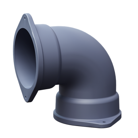 Отвод 90гр чугун ф115