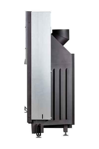 Топка ВЕГА 1000 подовое горение принтинг черный шамот футеровка под кирпич