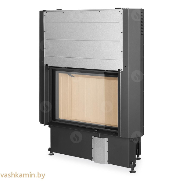 IMPRESSION 2G L 80.60.01 - каминная топка с белым шамотом подъемом и двойным остеклением