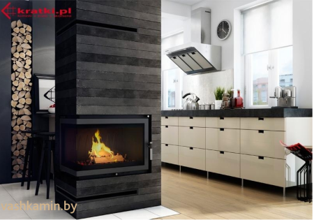 OLIWIA/L/BS 18 Угловая каминная топка Kratki