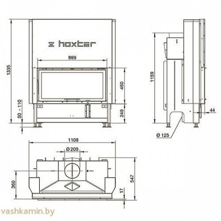 HAKA 89/45h Каминная топка