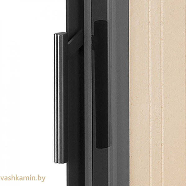 IMPRESSION R/L 2G S 58.60.34.21-угловая каминная топка с черным шамотом