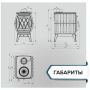 Печь- камин отопительно-варочная "Бахта"