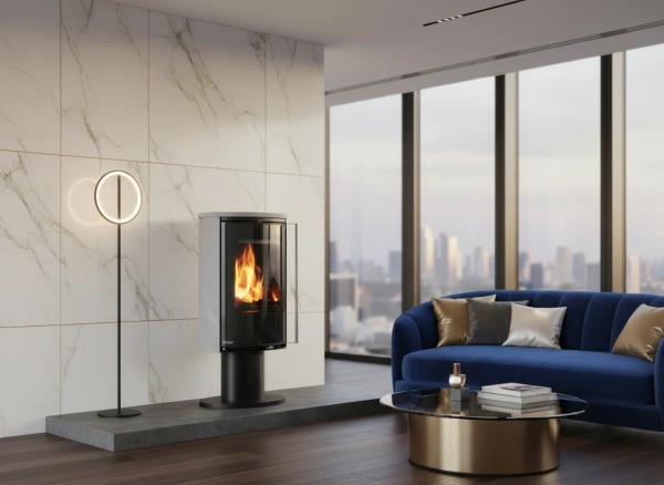 Печь-камин Ember E-16 FG Serpentino Поворотная