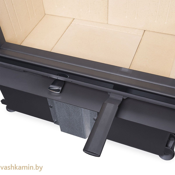 IMPRESSION C 2G L 67.61.34.21 - каминная топка трехсторонняя с черным шамотом подъемом стекла вверх