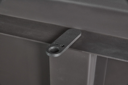 Каминная топка Экокамин ДЕЛЬТА 1200х800х450 PB три стекла подовая черный шамот