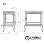 Чугунная печь KAWMET Premium S12 (12,3 кВт)
