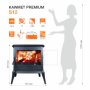 Чугунная печь KAWMET Premium S12 (12,3 кВт)