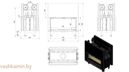 MILA/T/G Каминная топка Kratki