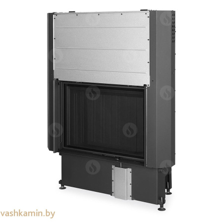 IMPRESSION 2G L 80.60.01 - каминная топка с черным шамотом подъемом и двойным остеклением