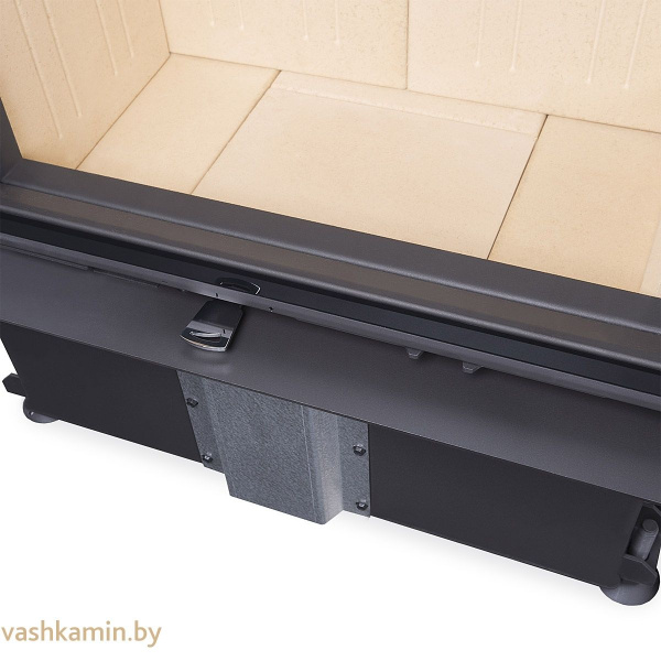 IMPRESSION C 2G L 67.61.34.21 - каминная топка трехсторонняя с черным шамотом подъемом стекла вверх