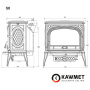 Чугунная печь KAWMET Premium S6 (13,9 kW)