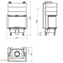 Scan 5004 FRL Трехсторонняя каминная топка