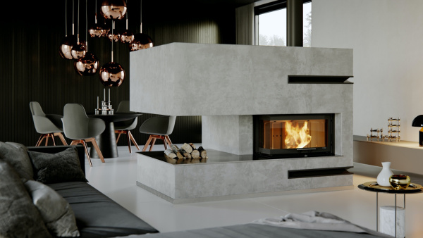 DEFRO HOME INTRA ME BL/BP SLIM G угловая каминная топка