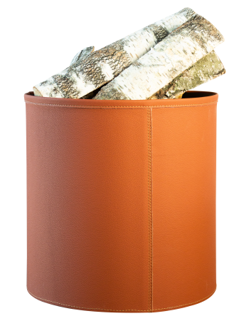 Дровница ‘Dublin’ в экокоже, медно-рыжий