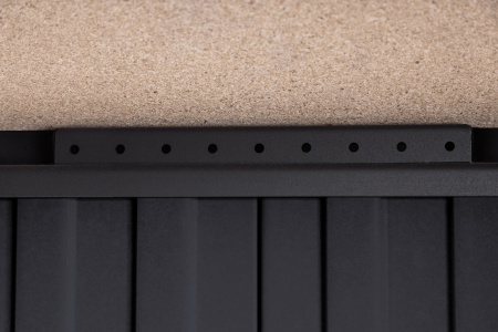 Топка АЛЬФА 800 белый/черный шамот