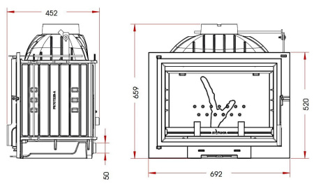 Каминная топка  PHILOS 700