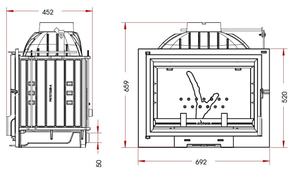 Каминная топка  PHILOS 700