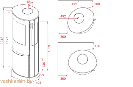 Печь-камин Lotus Liva 6 G
