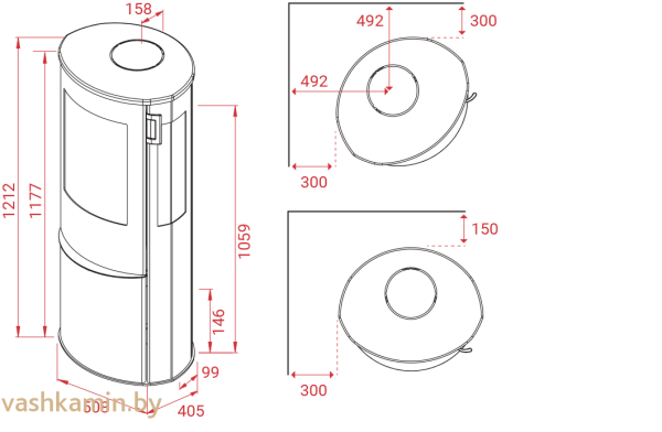 Печь-камин Lotus Liva 6 G