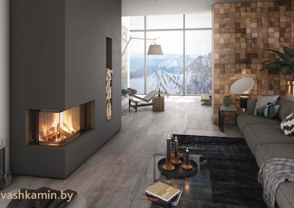 Spartherm Premium V-2L80h черный шамот каминная топка